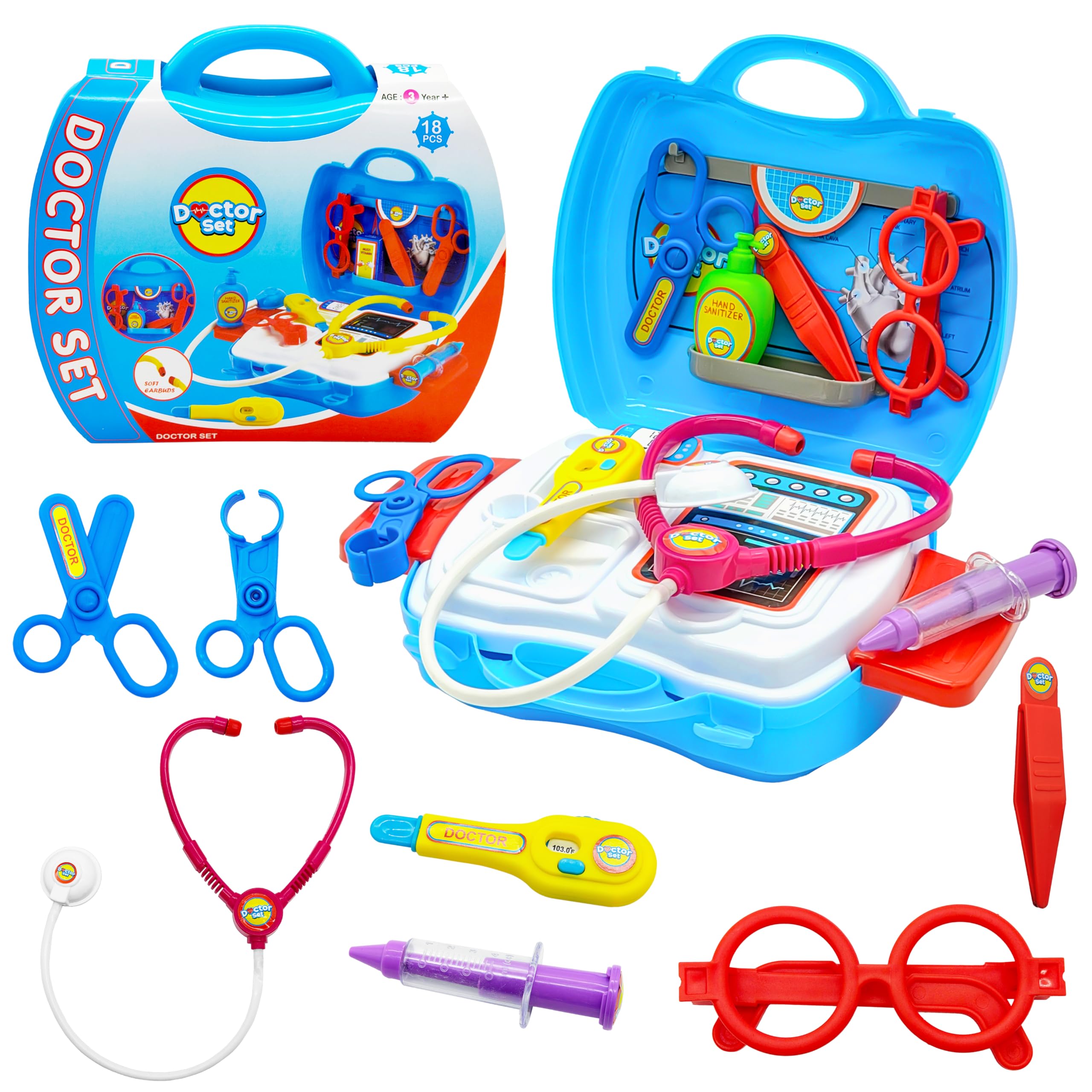 Buy VGRASSP 18 Pcs Doctor Suitcase Set Toy for Kids - Pretend